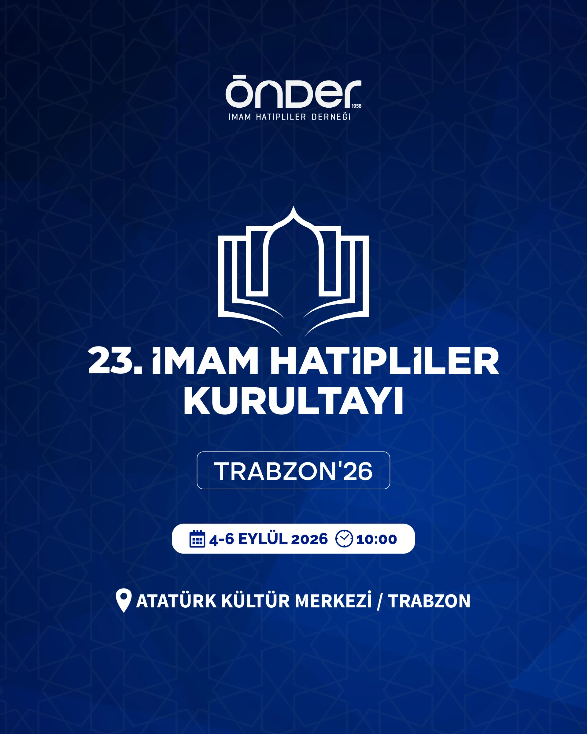 23. İmam Hatipliler Kurultayı Trabzon'da Gerçekleştirilecek